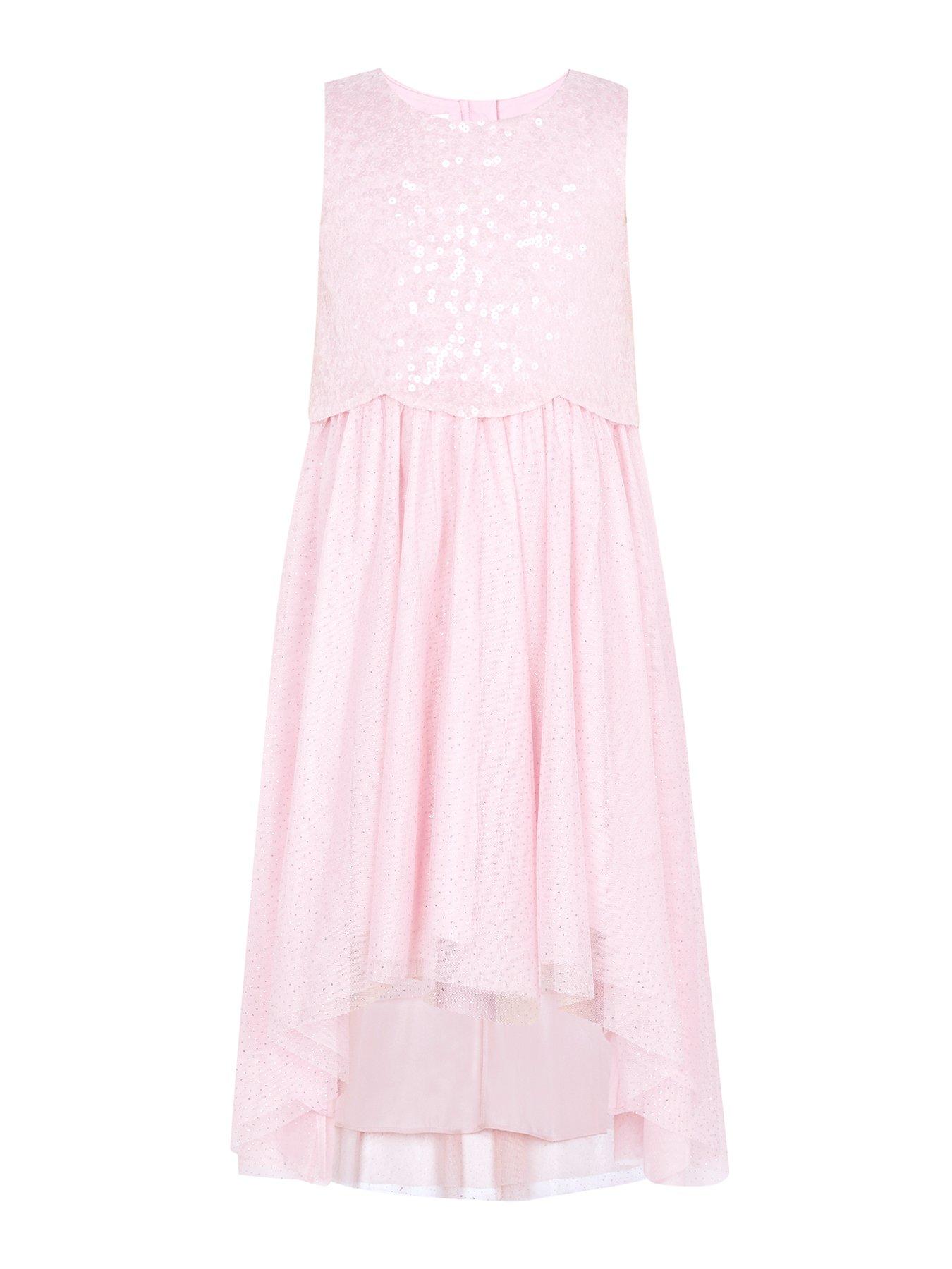 Occasion & wear Girls Betsy Sequin Scallop Dress - Pink