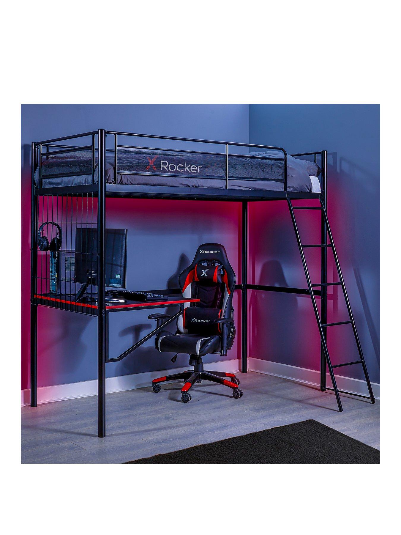 X Rocker Icarus Xl Gaming High Sleeper With Desk | very.co.uk