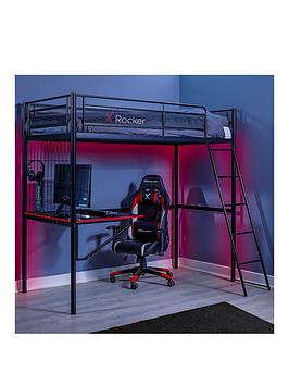Product photograph of X Rocker Icarus Xl Gaming High Sleeper With Desk from very.co.uk