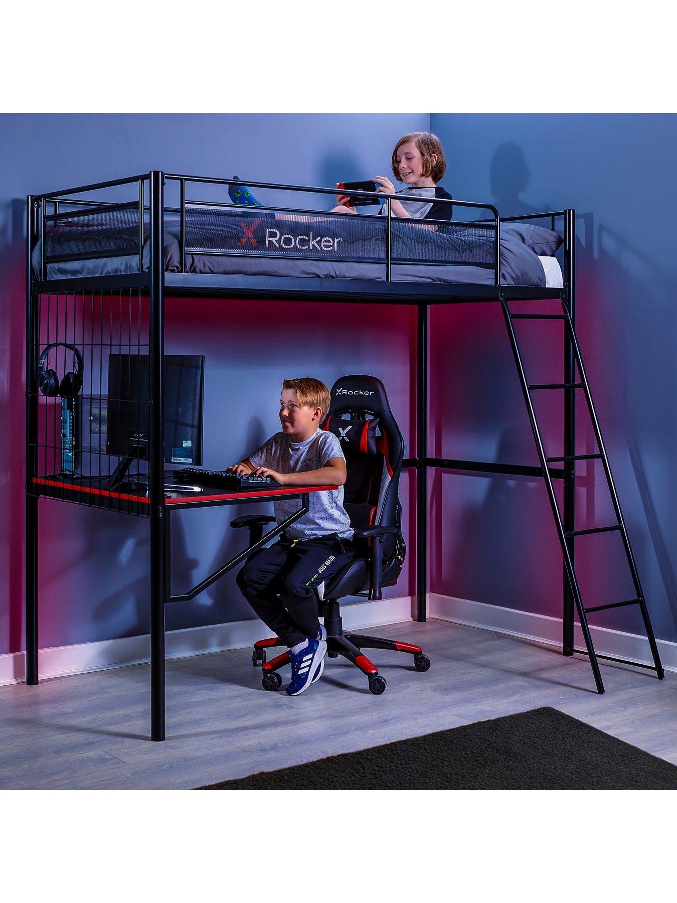 X Rocker Icarus Xl Gaming High Sleeper With Desk | very.co.uk