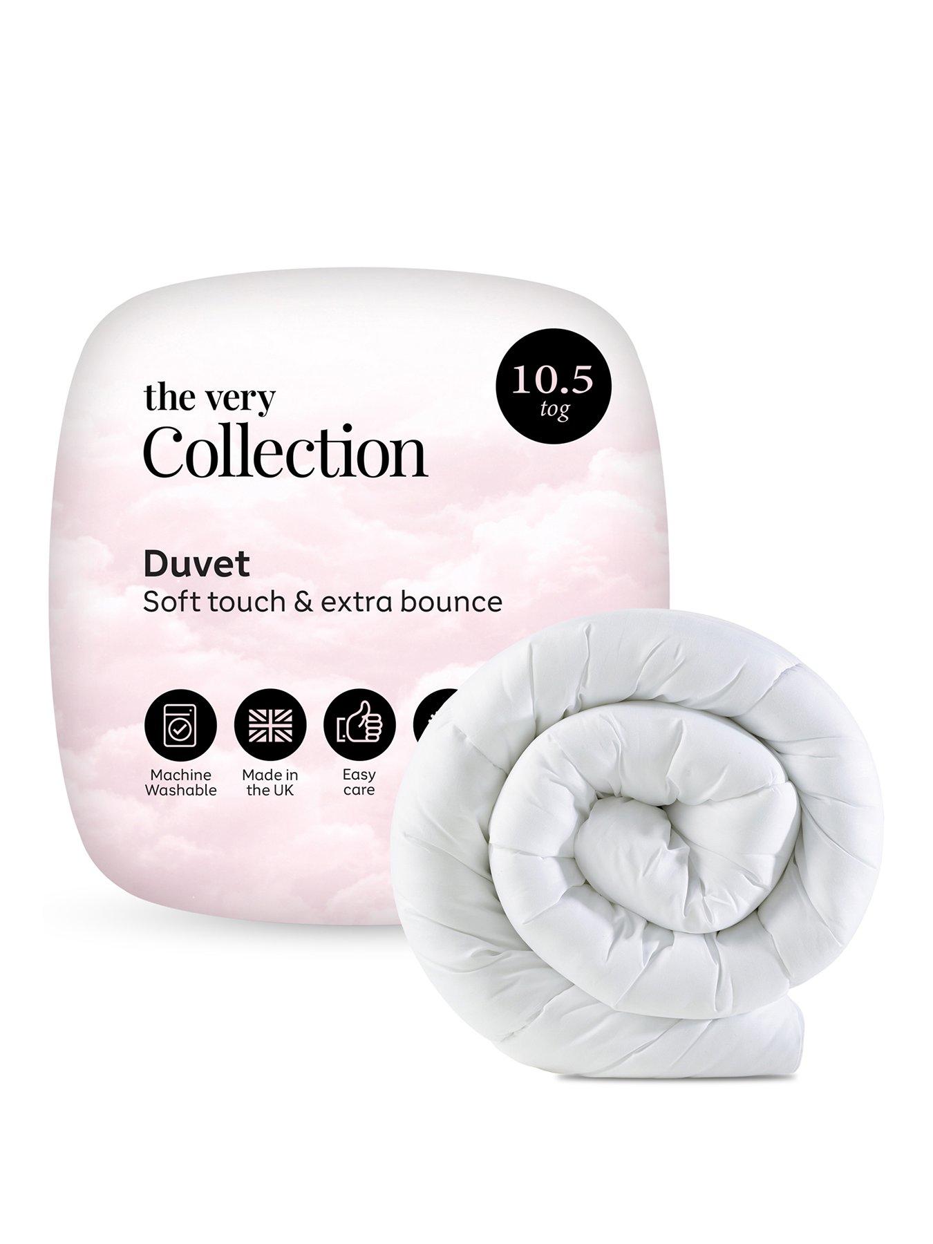 The Very Collection Soft Touch and Extra Bounce 10.5-Tog Duvet - White