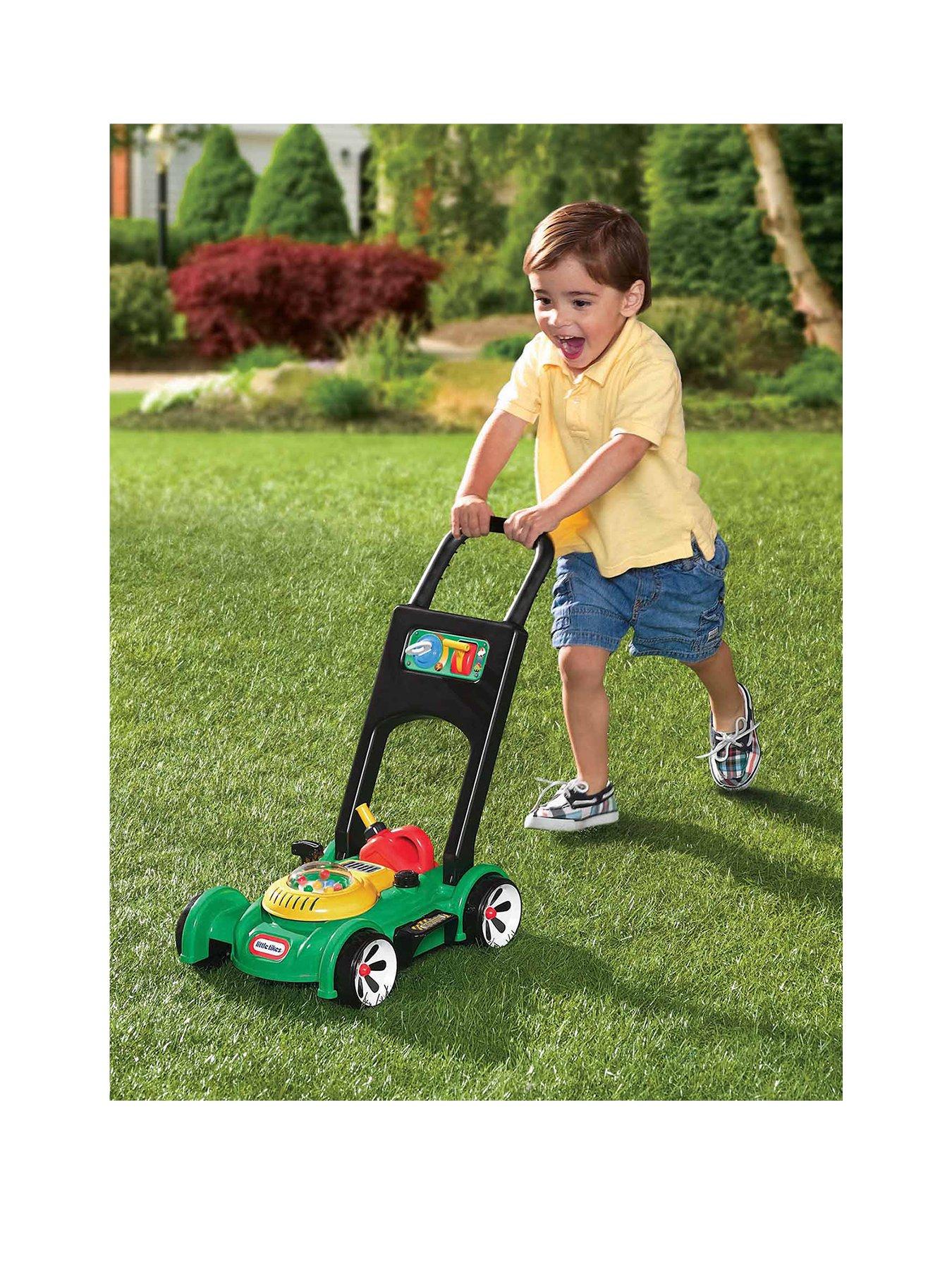 little tikes push mower