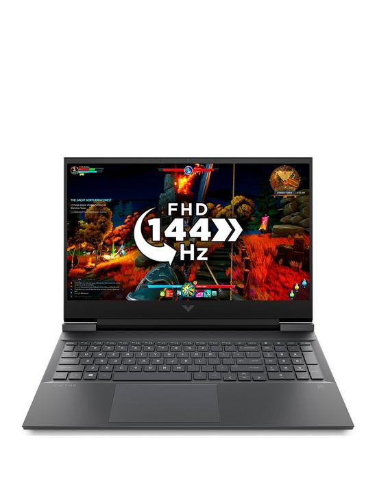 front image of hp-16-d0066na-victus-16in-intel-core-i5-16gb-ram-512gb-ssd-laptop-with-optional-xbox-game-pass-3-months-silver