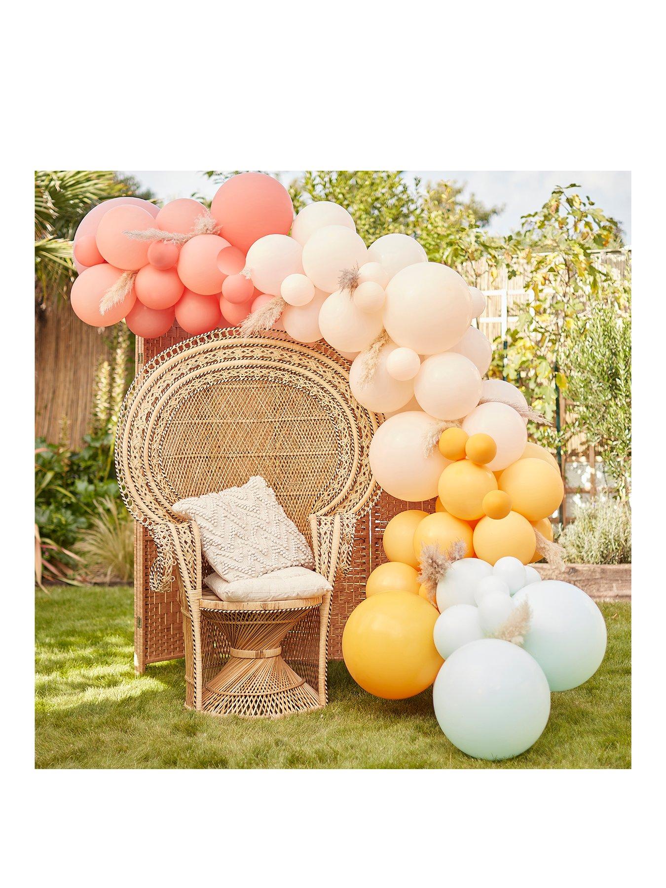 Product photograph of Ginger Ray Muted Pastels Balloon Arch from very.co.uk