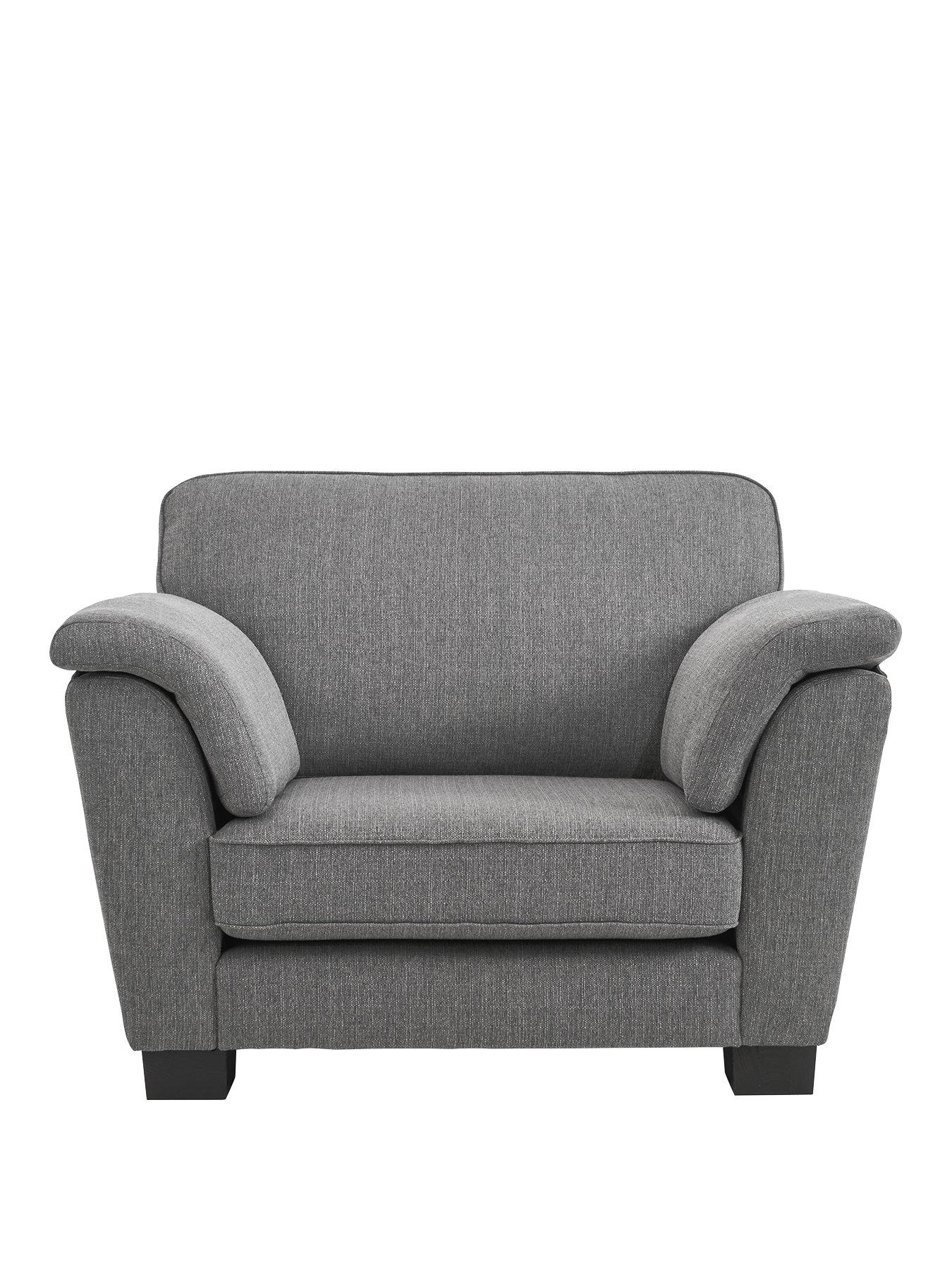 Product photograph of Dylan Fabric Snuggle Chair from very.co.uk