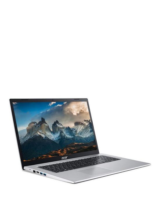 front image of acer-aspire-3-laptop-173in-fhd-intel-core-i5-8gb-ram-512gb-ssd-with-optional-microsoft-365-family-12-months-silver
