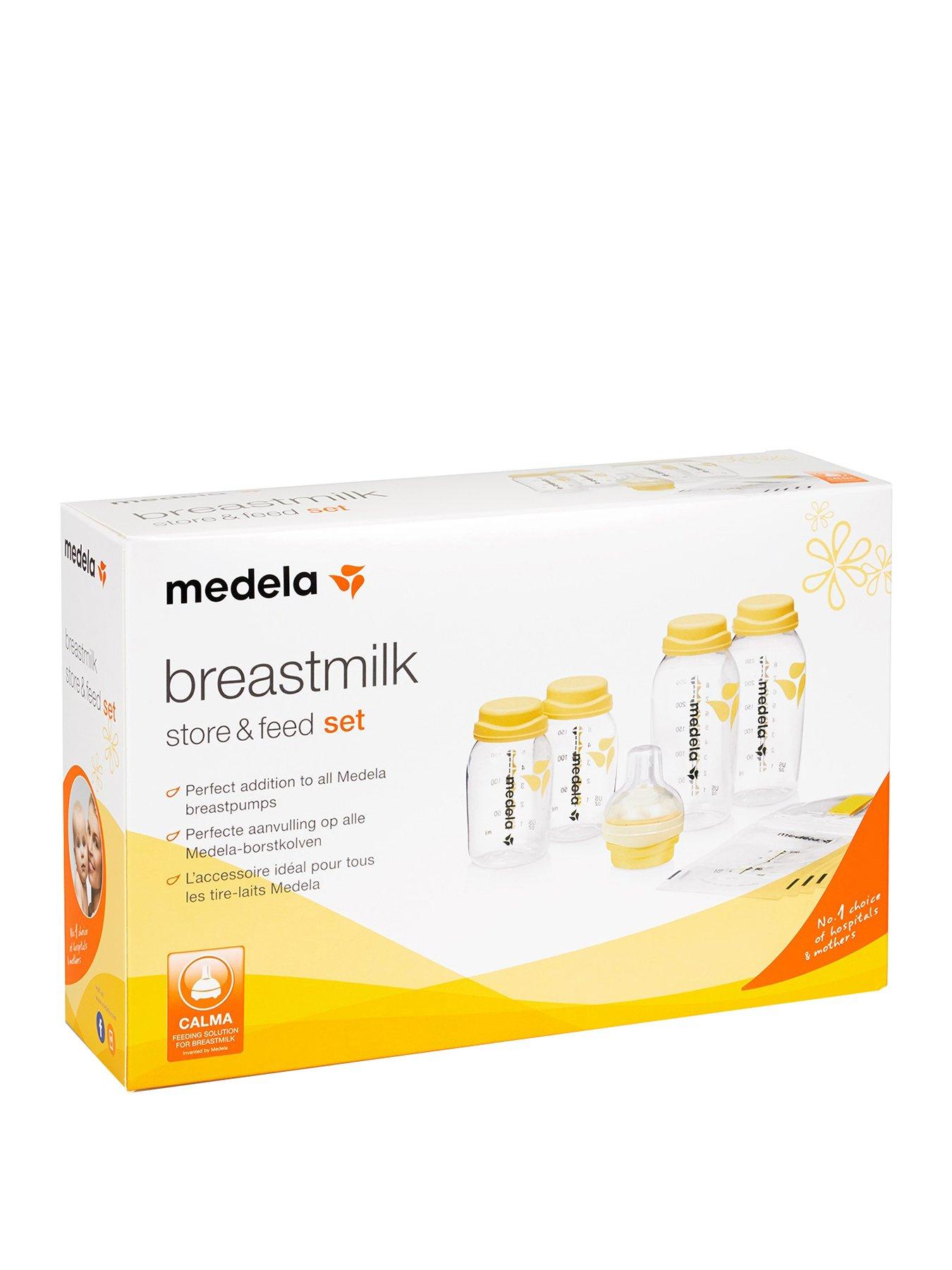 Image 2 of 7 of Medela Breast Milk Storage and Feed Set - Yellow