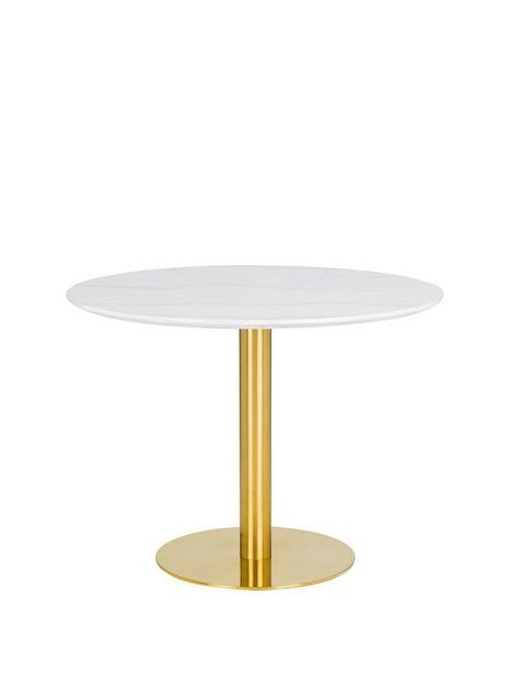 julian-bowen-palermo-100-cmnbspround-pedestal-diningnbsptable-white-marblegold