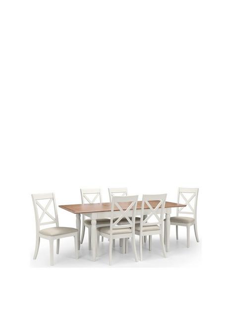 julian-bowen-provence-150-190-cm-extending-dining-table-6-chairs