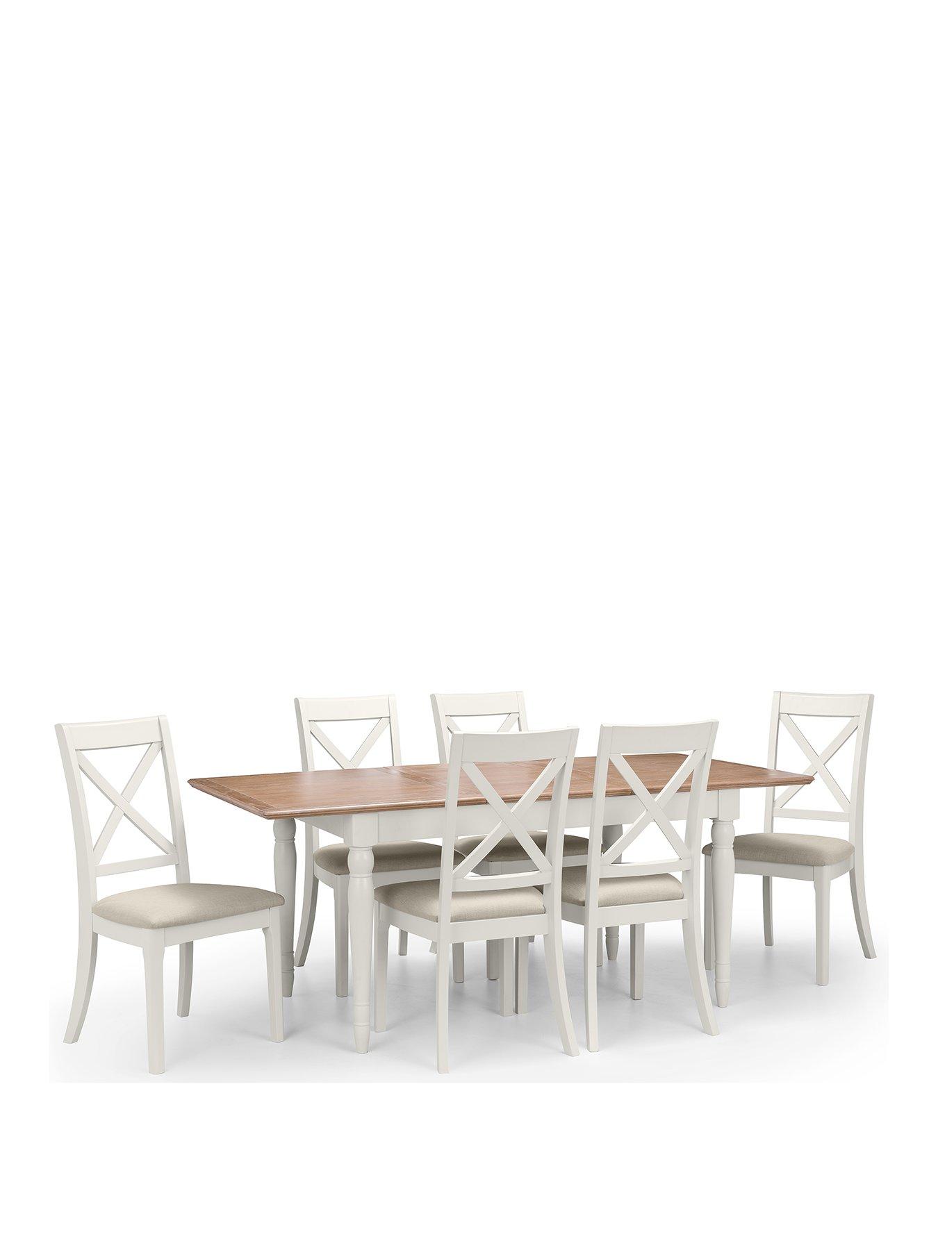 Image 2 of 4 of Julian Bowen Provence 150-190 cm Extending Dining Table + 6 Chairs
