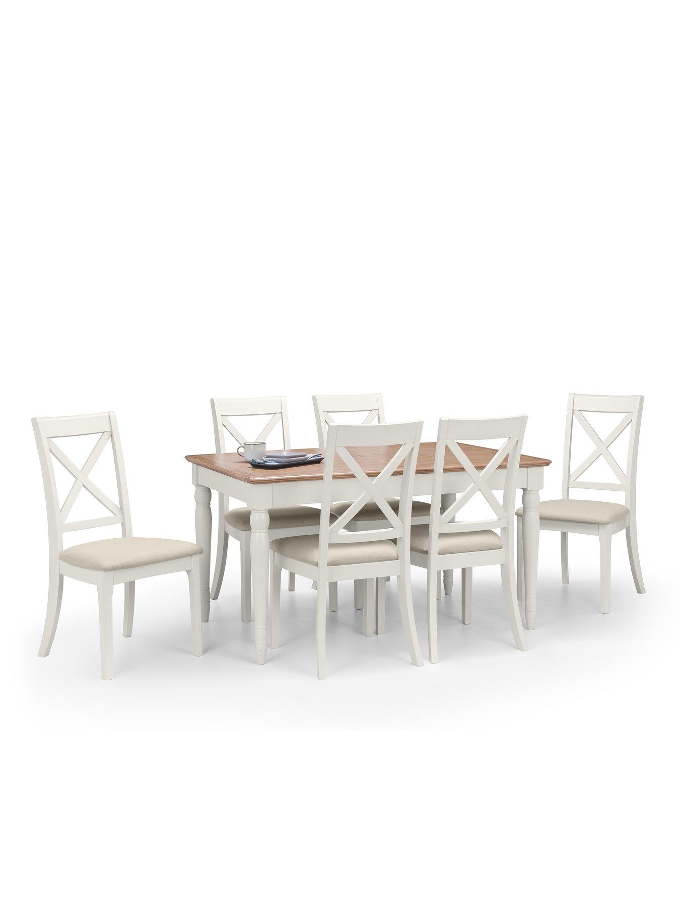 Image 3 of 4 of Julian Bowen Provence 150-190 cm Extending Dining Table + 6 Chairs
