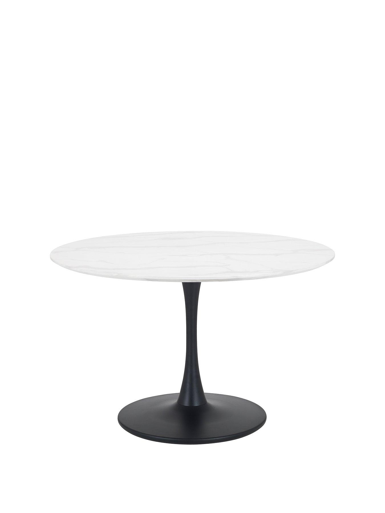 Product photograph of Julian Bowen Holland Round Pedestal Table from very.co.uk