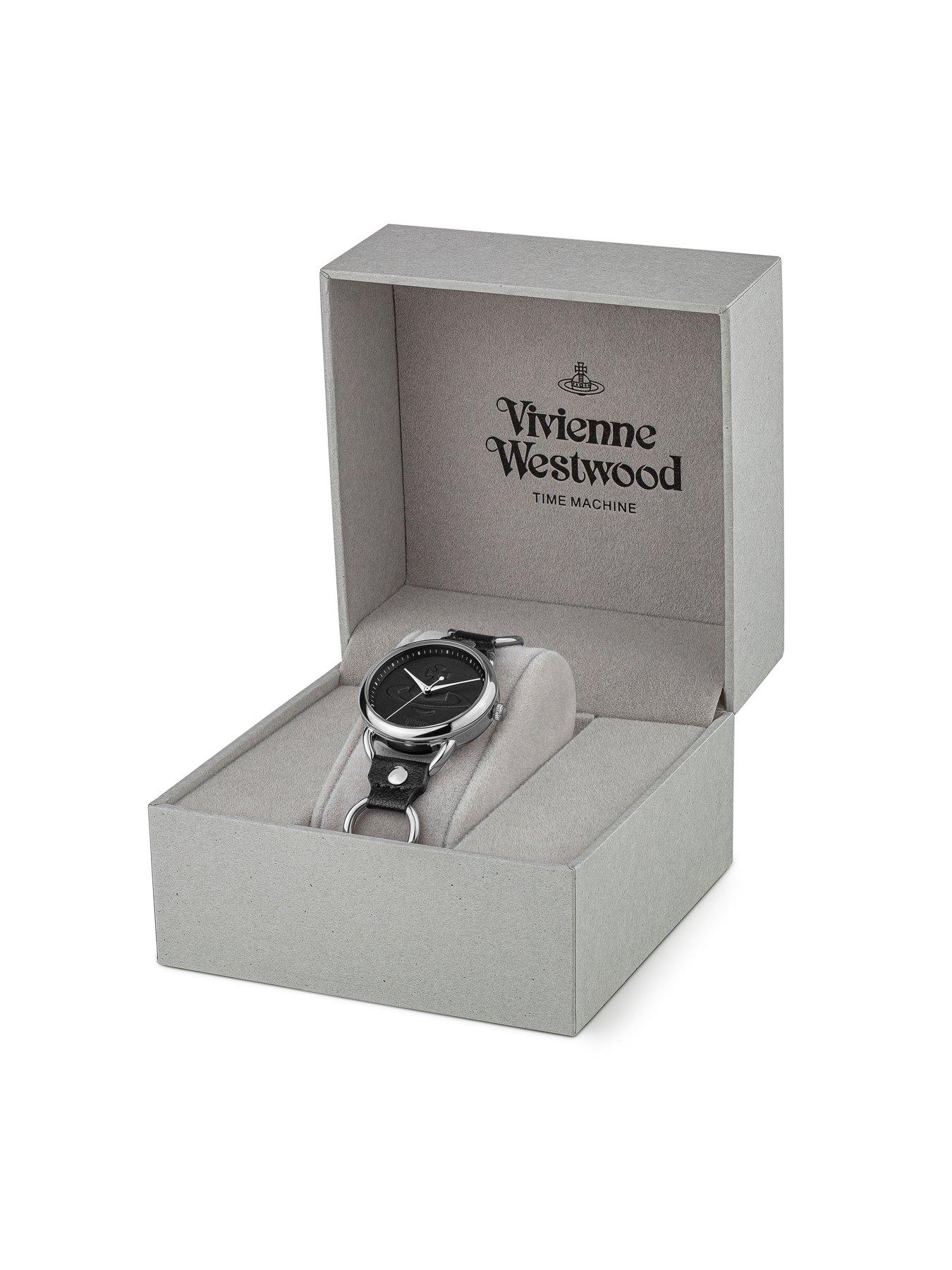 Vivienne Westwood Carnaby Stainless Steel & Leather Ladies Watch |  Very.co.uk