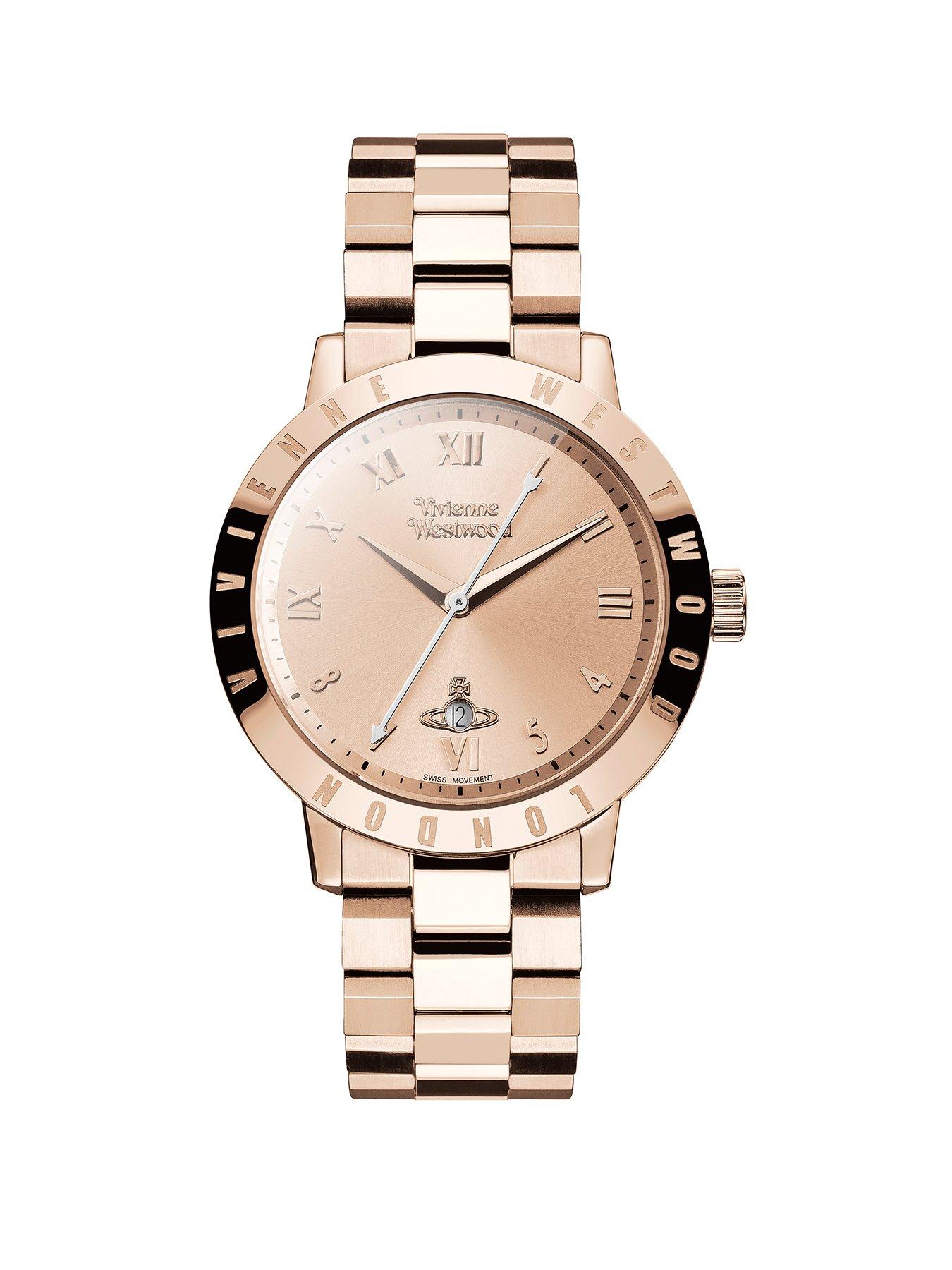 Vivienne westwood rose gold tone ladies watch hotsell