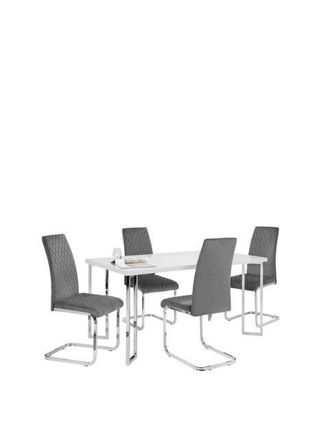 julian-bowen-manhattan-set-of-table-4-velvet-chairs