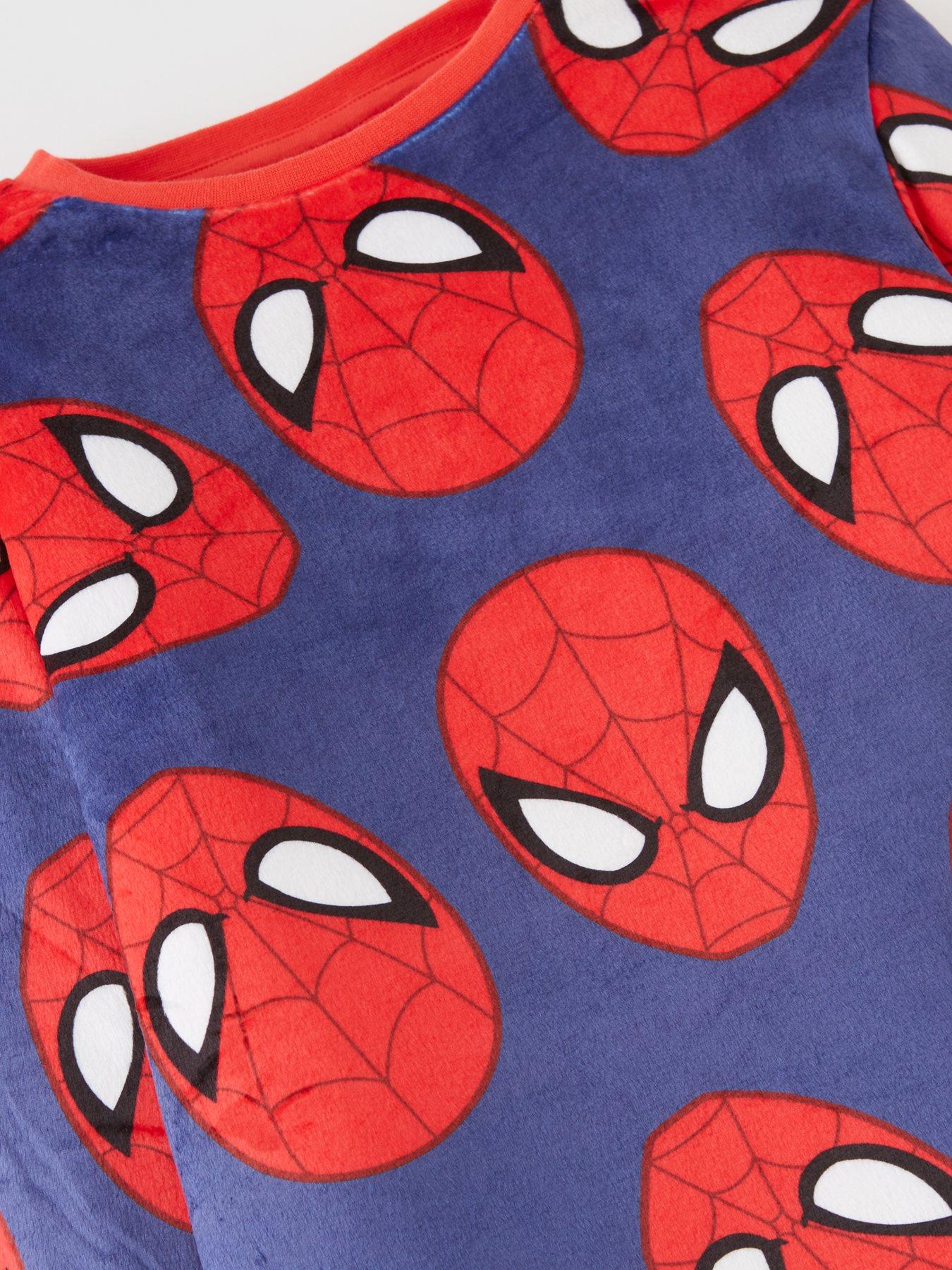 Spiderman Boys Spiderman Fleece Pyjamas - Blue 