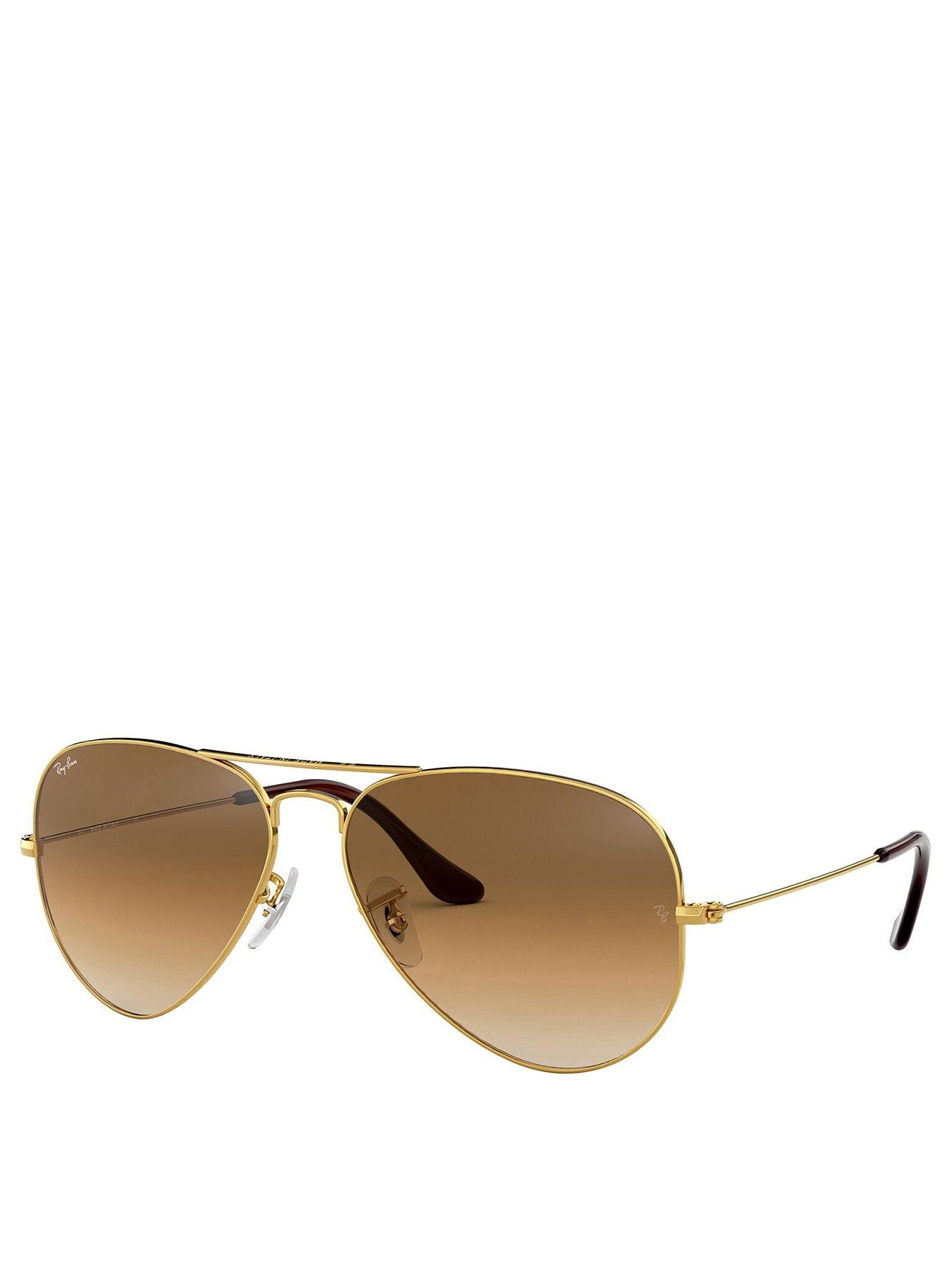 undefined Aviator Large Metal Arista Aviator Sunglasses - Brown
