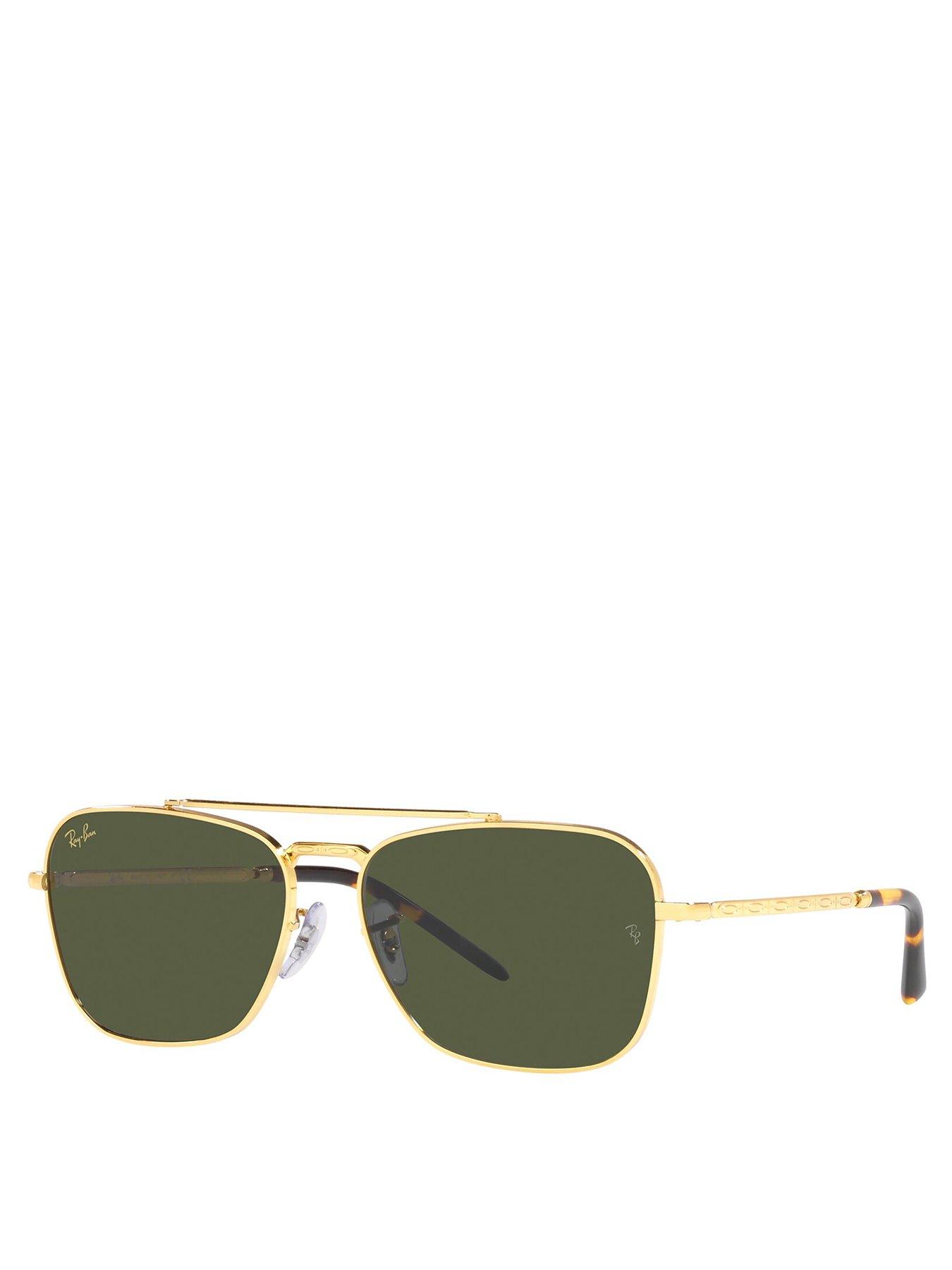 undefined New Caravan Legend Square Sunglasses - Gold