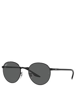 Ray-Ban Phantos Black Frame Dark Grey Lens Sunglasses