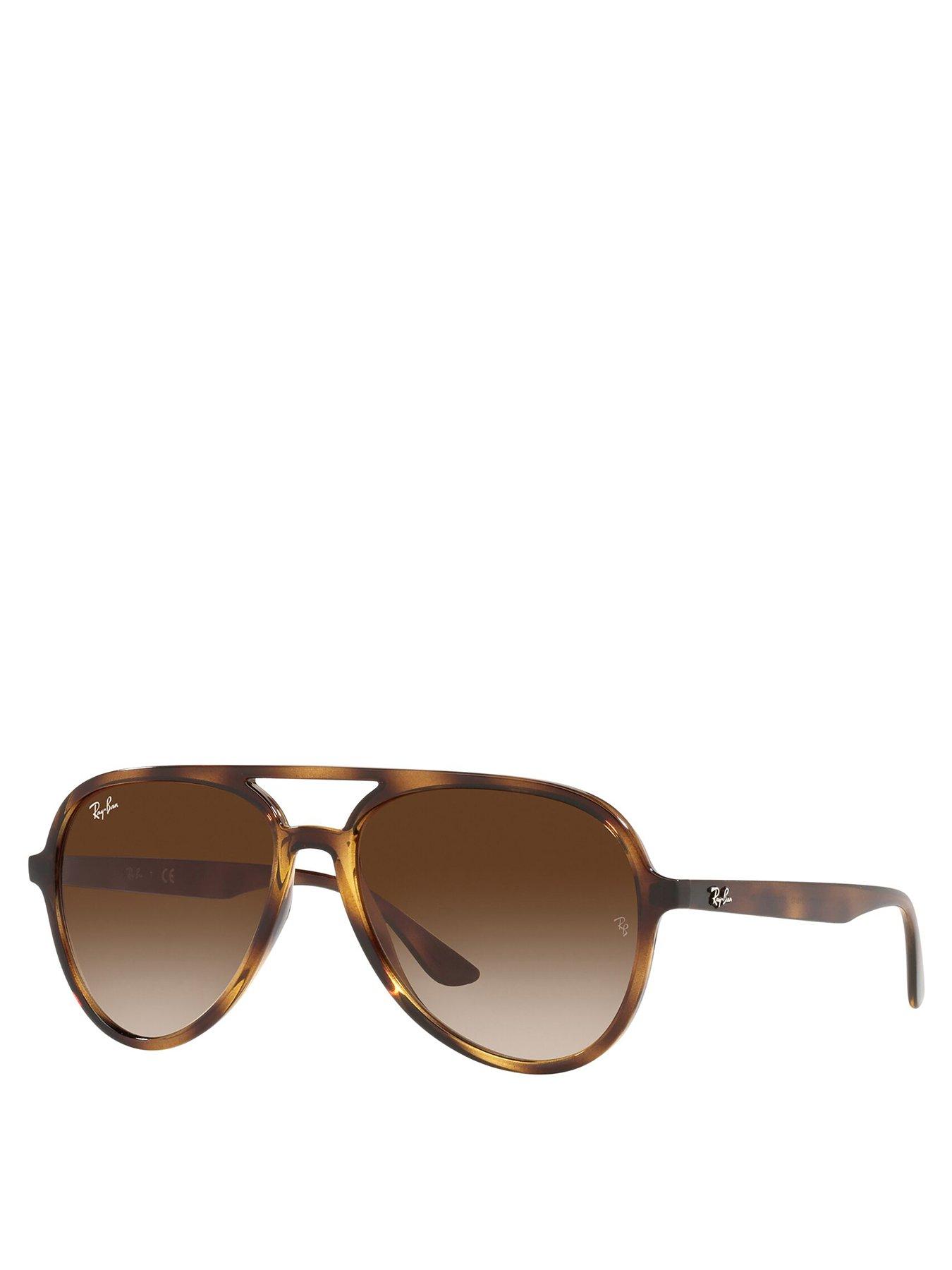 Ray-Ban Aviator Havana Frame Sunglasses Brown Very