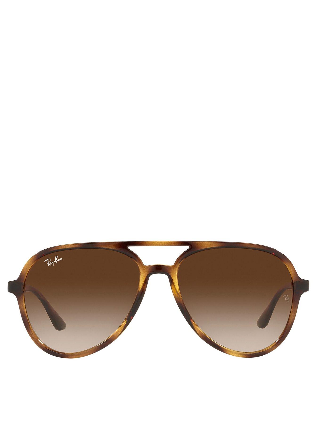 Brown aviator sunglasses ray ban online