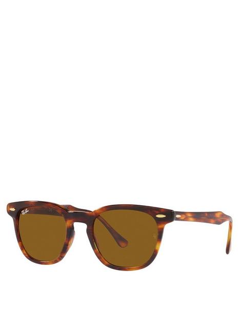 ray-ban-hawkeye-striped-havana-square-sunglasses-brown