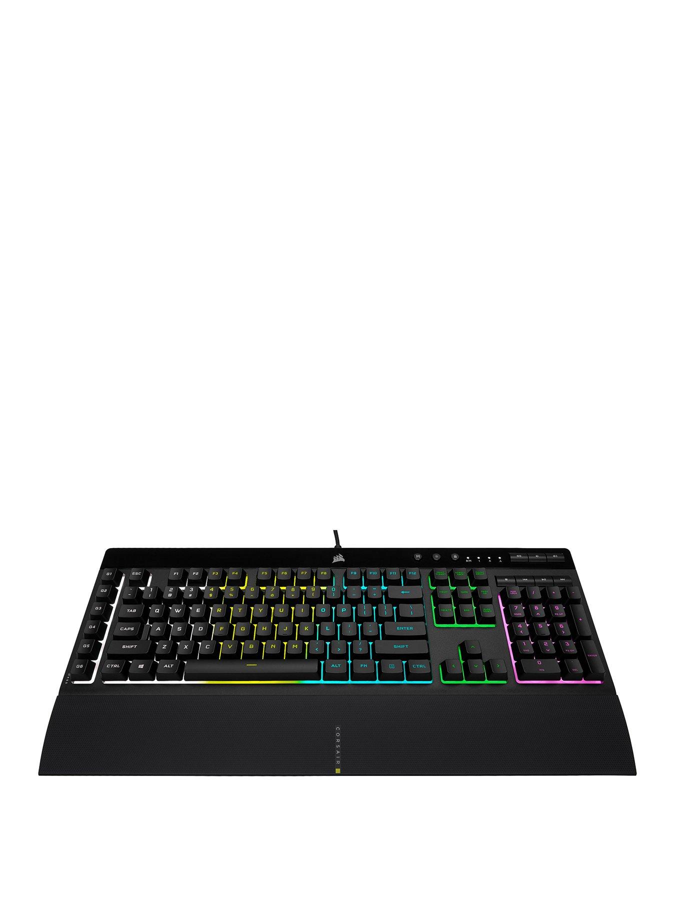 Image 1 of 6 of CORSAIR K55 RGB PRO Gaming Keyboard -&nbsp;5Z RGB, Rubber Dome