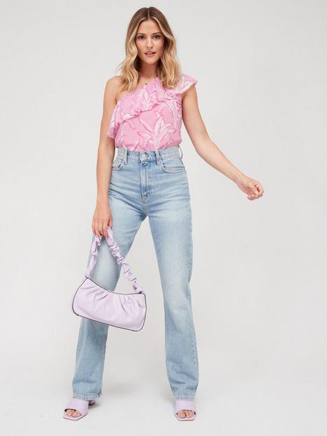 v-by-very-pone-shoulder-ruffle-top-ndash-pinknbspp
