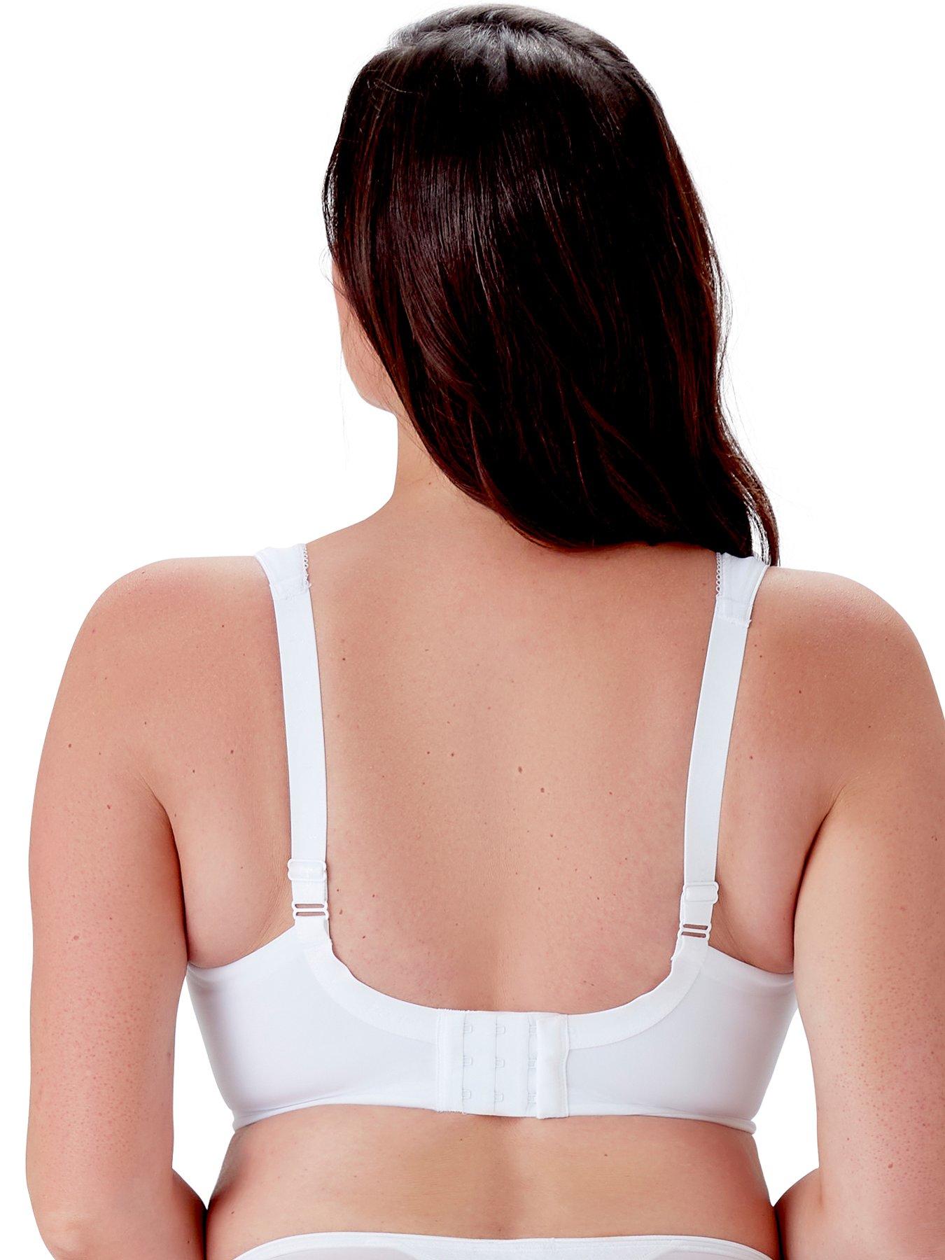 Image 2 of 4 of Berlei Beauty Lace Non Padded Underwire Everyday Minimiser Bra - White