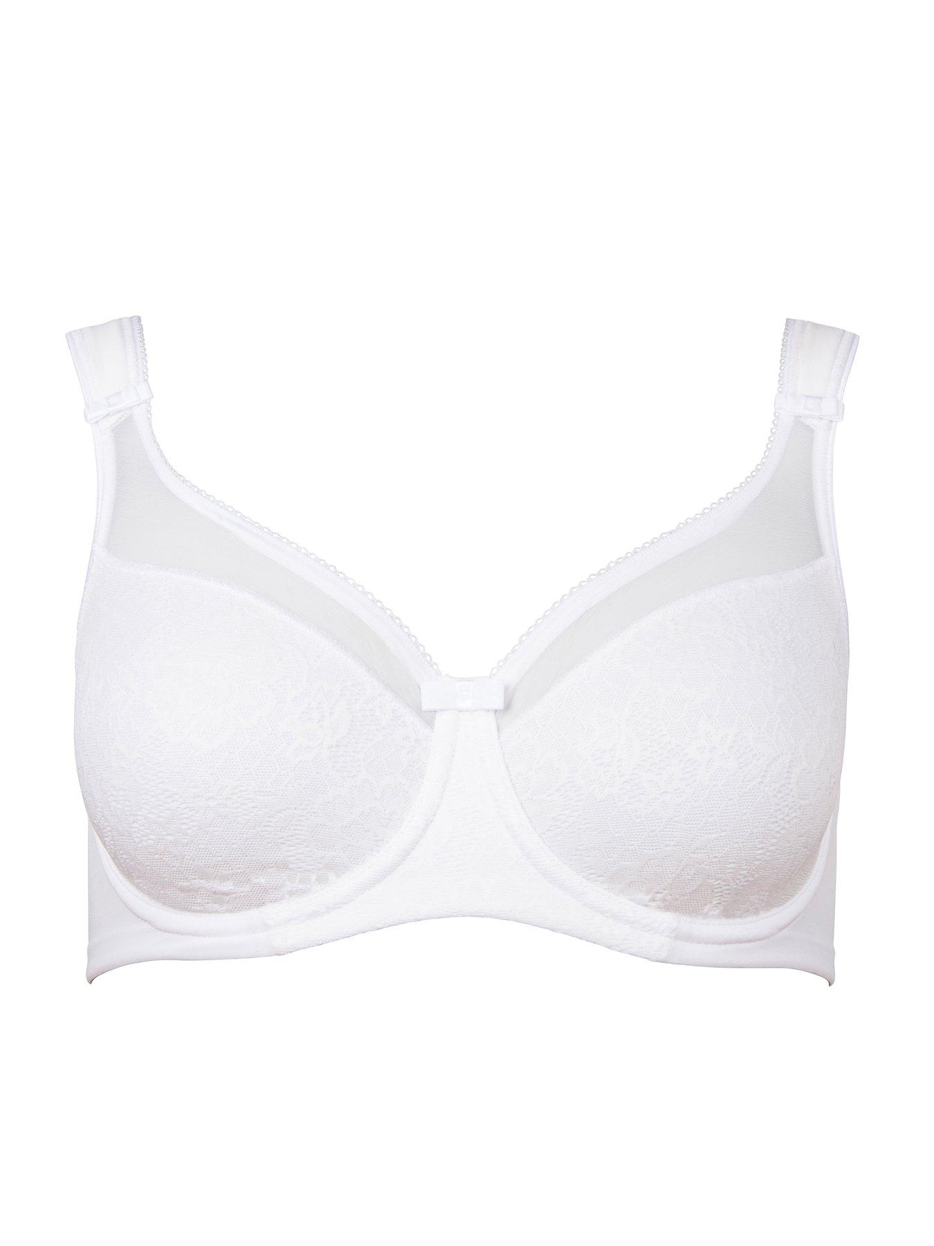 Berlei Beauty Lace Non Padded Underwire Everyday Minimiser Bra - White ...