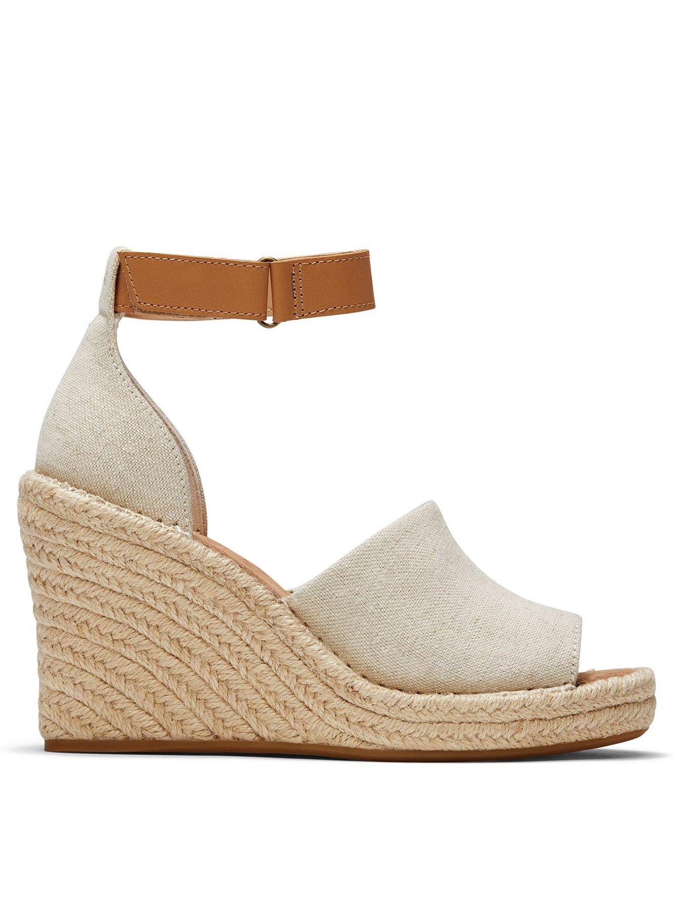 Toms best sale espadrilles wedge