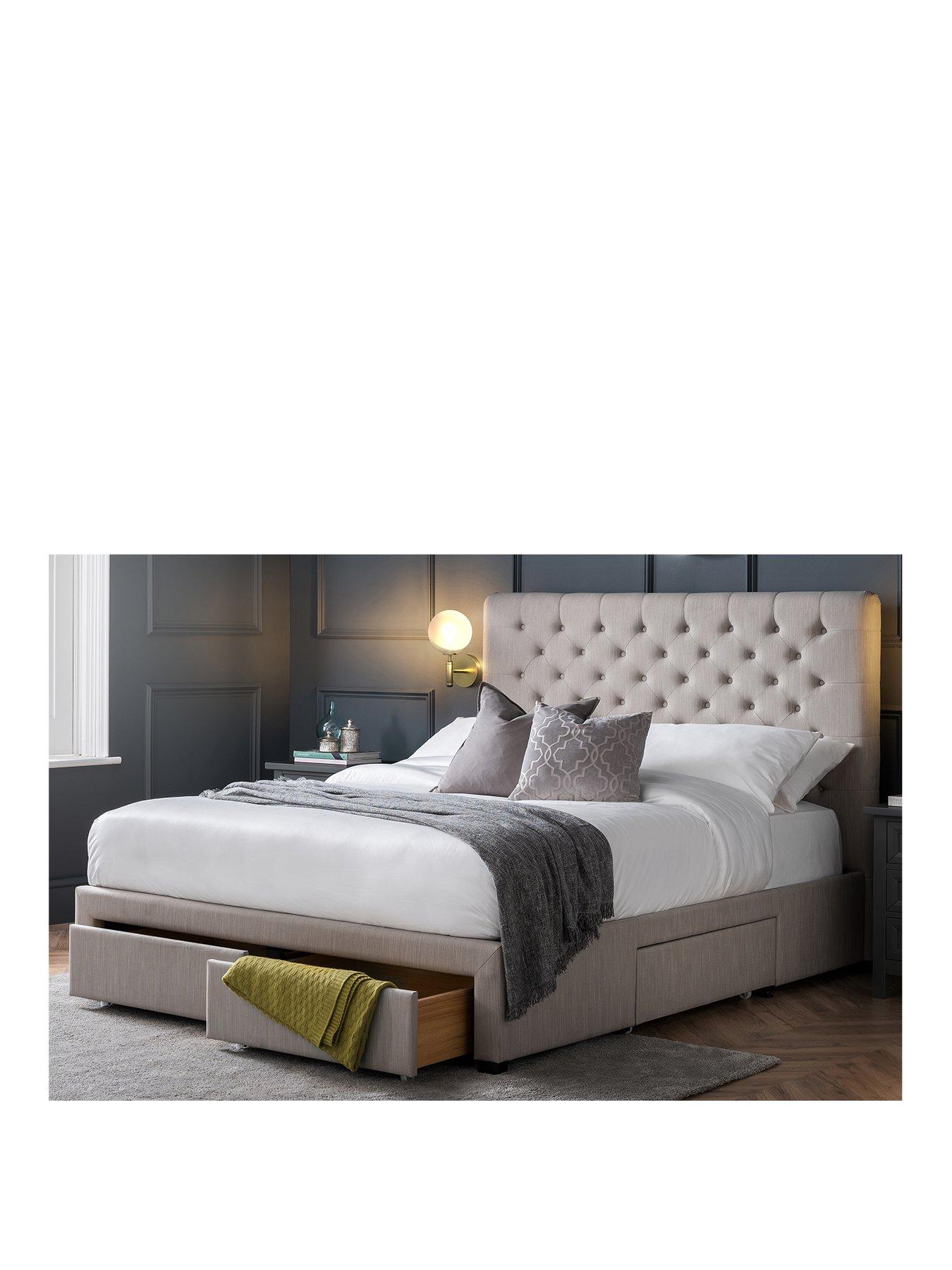 Super king size bed deals with mattress sale