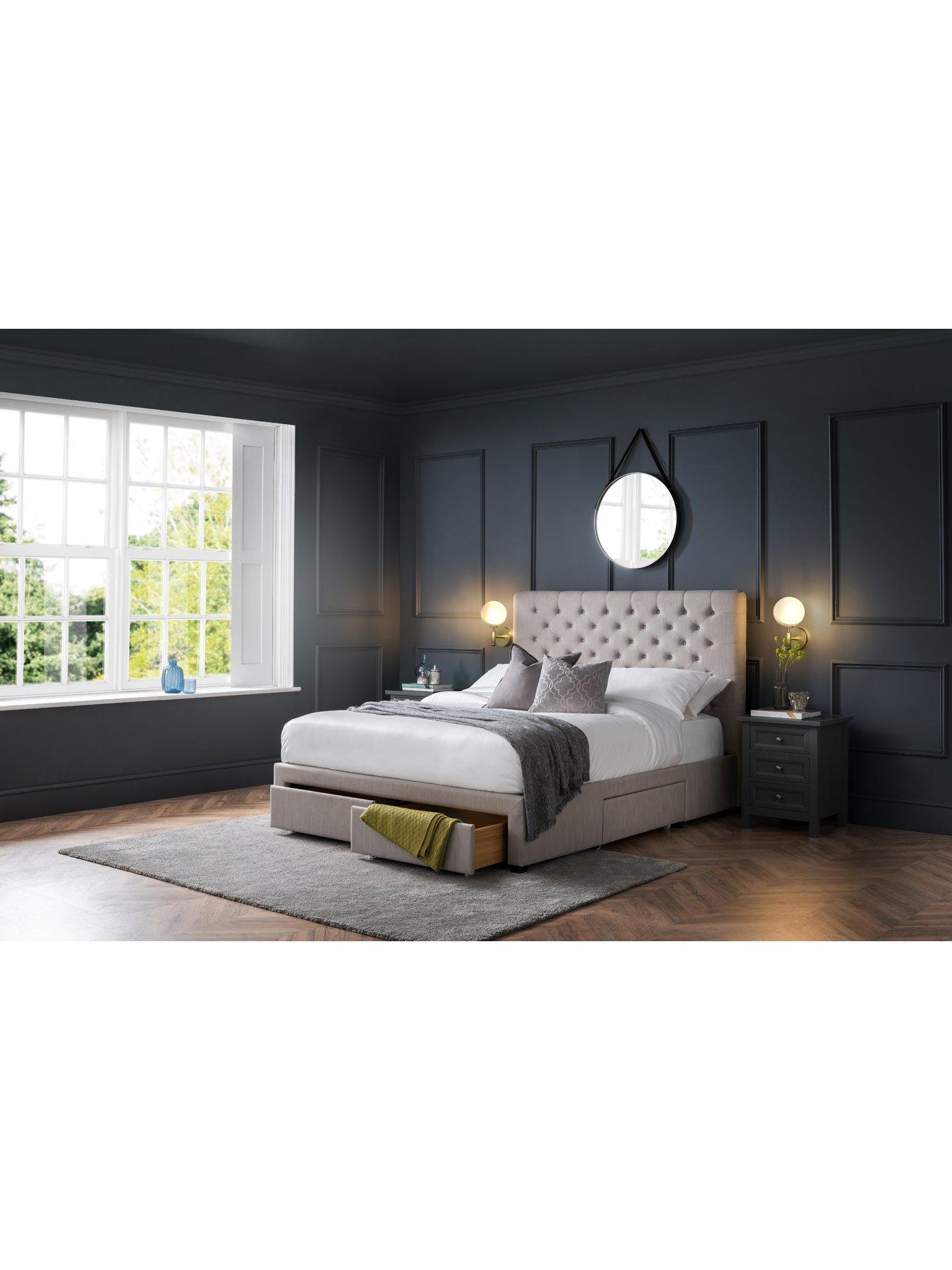 undefined Wilton Fabric 4 Drawer Storage Bed