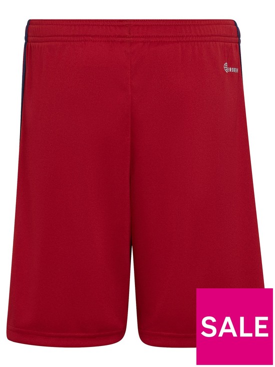 back image of adidas-junior-ajax-away-2223-shorts-red