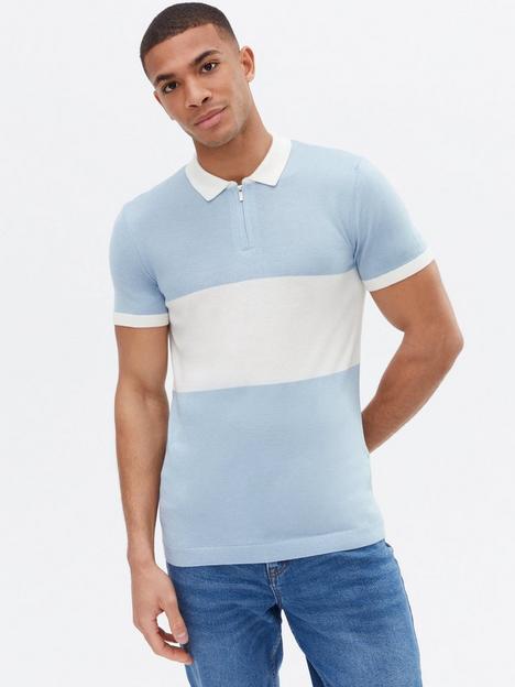 new-look-zip-blocked-polo-shirt-light-bluenbsp