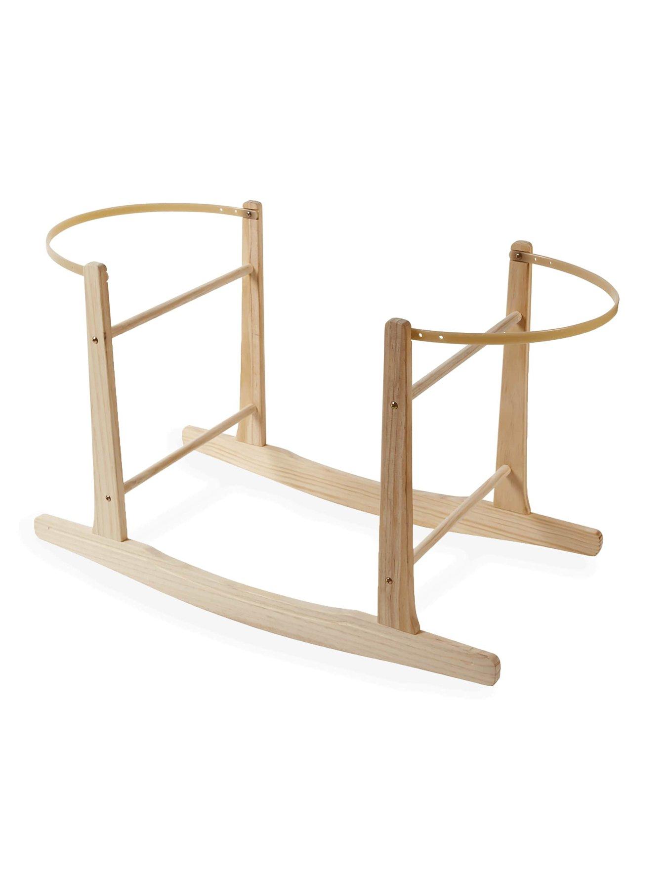 Product photograph of Clair De Lune Moses Basket Rocking Stand from very.co.uk