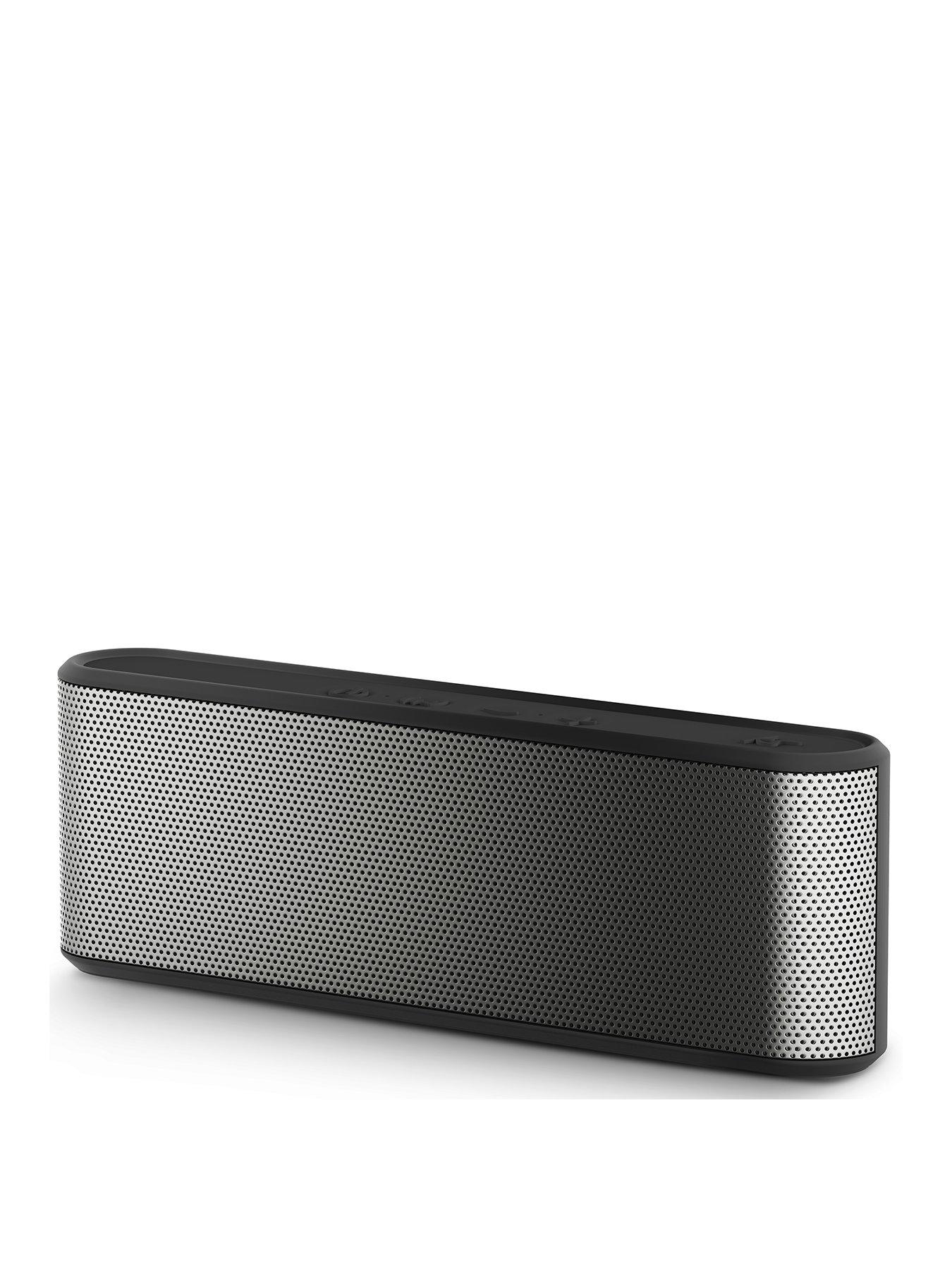 Kitsound Boombar 30 Bluetooth Speaker Black/Gunmetal very.co.uk