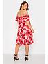  image of yours-londonnbsppuff-sleeve-floral-skater-dress-pink