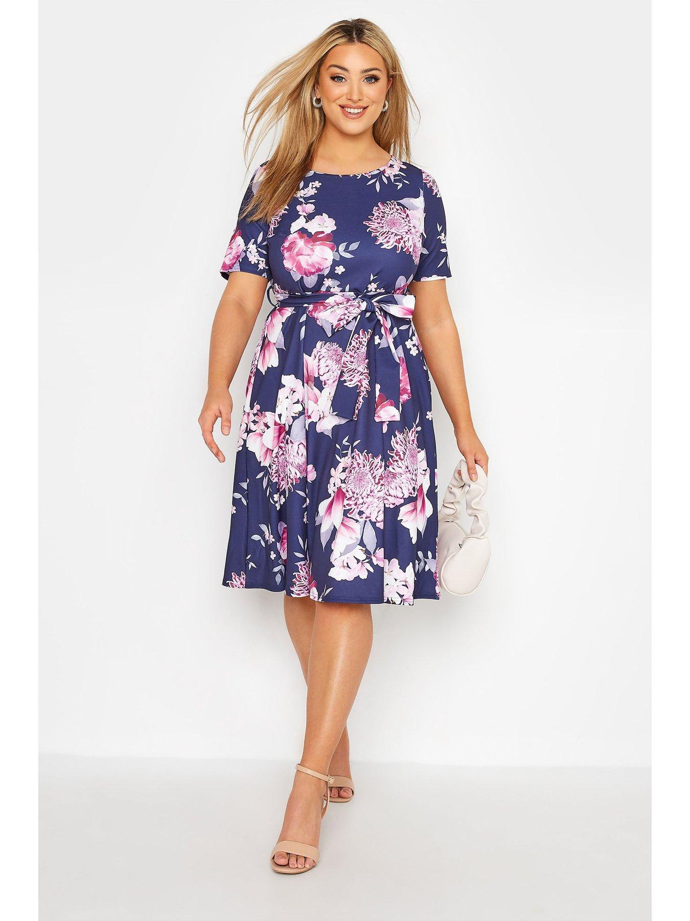 Navy midi outlet skater dress