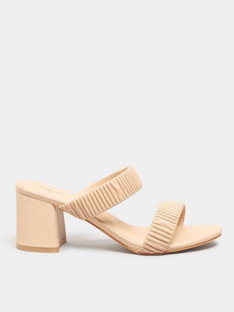 yours-clothing-extra-wide-fit-ruched-block-heel-nude