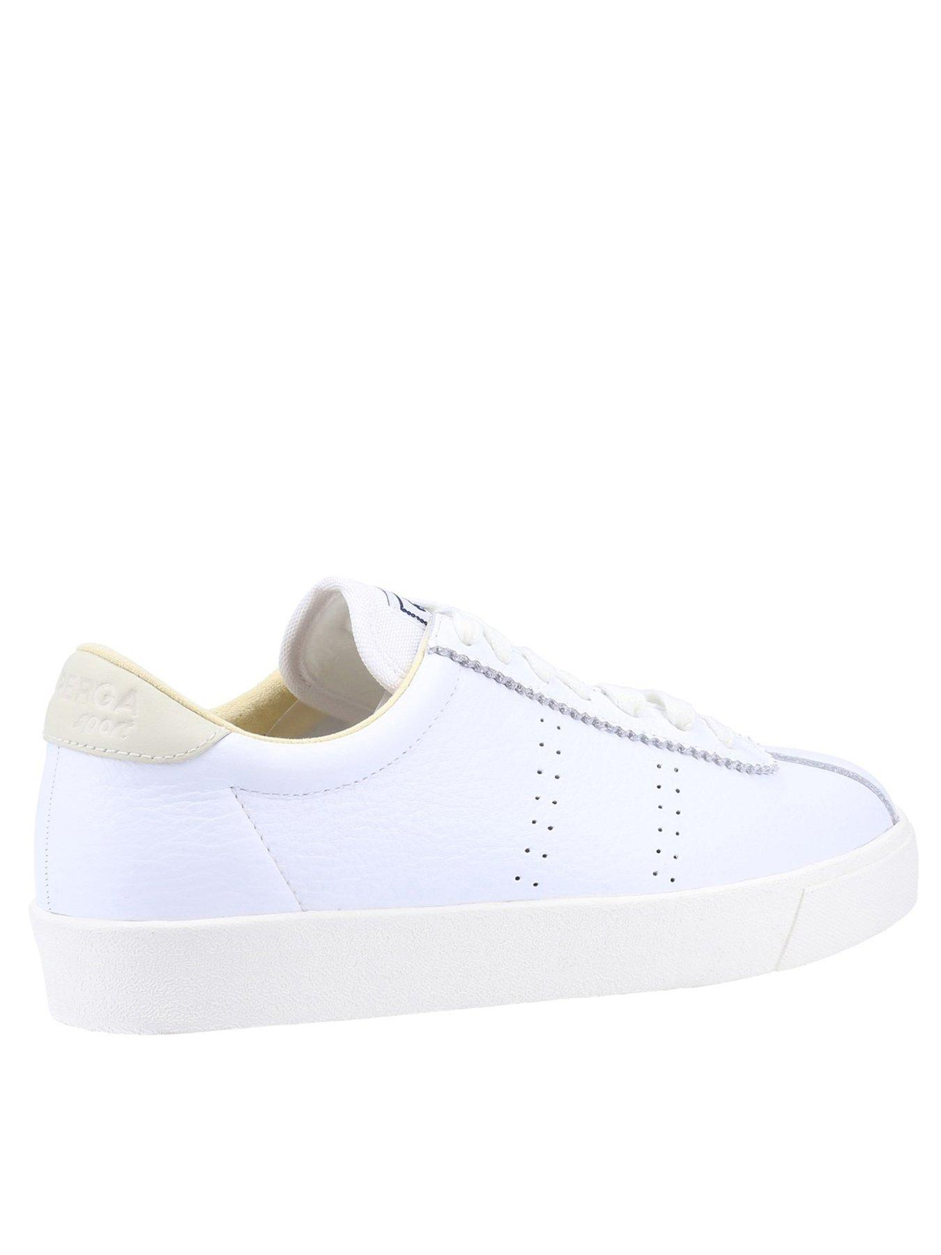 SUPERGA 2843 Club S Comfort Leather Trainers - White | very.co.uk