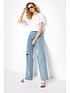  image of long-tall-sally-ripped-knee-high-rise-jeans-blue