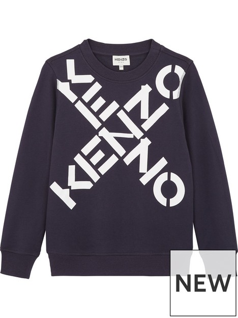 kenzo-kids-logo-sweatshirt-charcoal