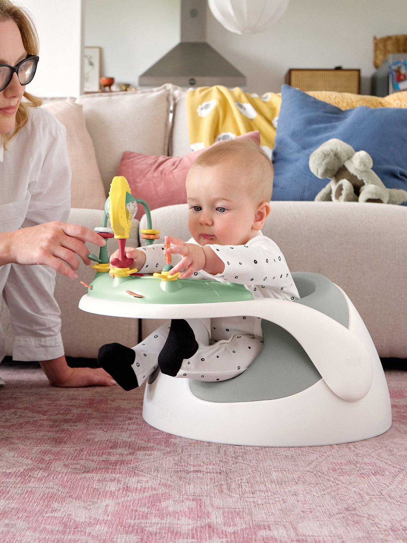 Image 1 of 7 of Mamas & Papas Baby Snug and Activity Tray- Pebble Grey