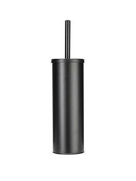 Product photograph of Croydex Matt Black Toilet Brush And Holder from very.co.uk
