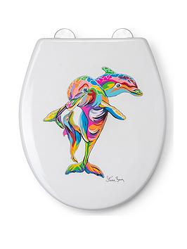 Product photograph of Croydex Steven Brown Hannah Mcwave Toilet Seat from very.co.uk