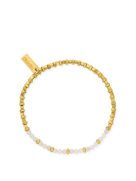 chlobo-gold-rose-quartz-sparkle-cube-bracelet