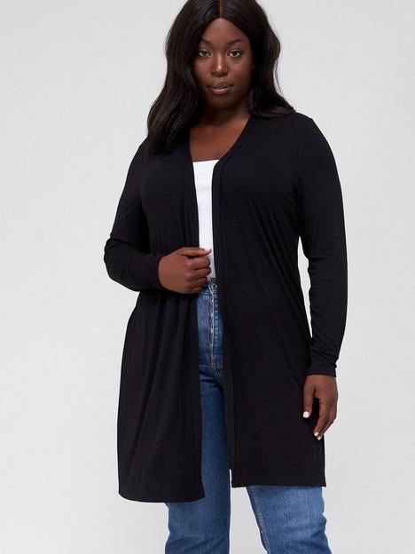 v-by-very-curve-jersey-edge-to-edge-cardigan-black