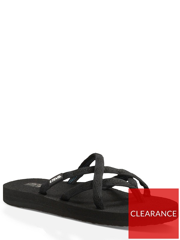Teva Womens Voya Flip Flop in Black Womens Shoes Flats and flat shoes Sandals and flip-flops Save 30% 