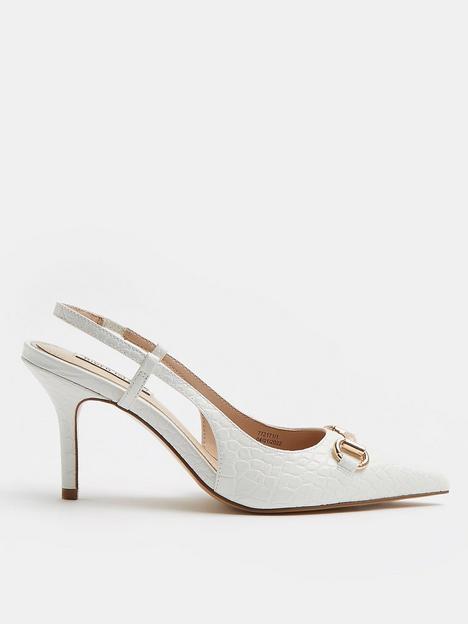 river-island-wide-fit-heeled-court-shoes-white
